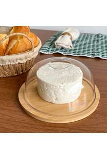 Kit Mesa Posta Em Bambu Boleira Queijeira E Porta Frios 3pç