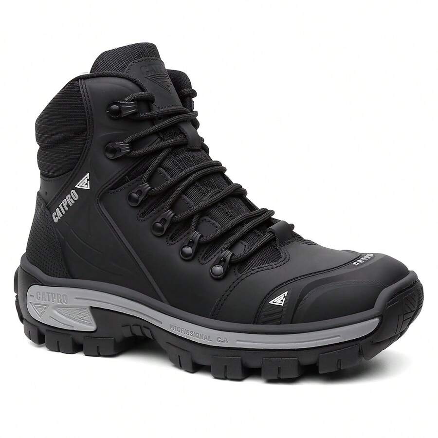 CatPro Men's Ankle Boots With C.A. In Durable, Reinforced, Lightweight, Soft, Thermoplastic Toecap, Stitched And Glued, Comfortable Trail - 黑色 - 查看 1