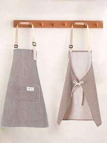 这款可调节彩色条纹围裙采用优质面料制成，配有实用口袋，男女皆宜，是烹饪、烧烤派对、美发沙龙、服务员等工作的理想之选。围裙易于清洁且经久耐用，是厨师、家庭主妇和DIY爱好者的舒适之选，也是圣诞节、生日或周年纪念日的绝佳实用礼物。 - 咖啡棕 - 查看 2