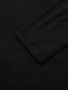 Women's Basic Minimalist Vintage Coin Pattern Elegant Casual Turtleneck Long Sleeve Knit Pullover Top, Autumn