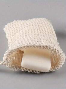 5/3pcs Reusable Exfoliating Soap Saver Pouch, Sisal Soap Bag With Drawstring, Soap Saver Bag, Knotted Shower Soap Bag For Foaming And Drying, Body Scrubber, Back Scrubber Skin Smoother For Exfoliating Dirt And Dead Skin, Body Cleaning Tools, Bathroom Supplies, Bathroom Accessories Home Bathroom Decor Summer