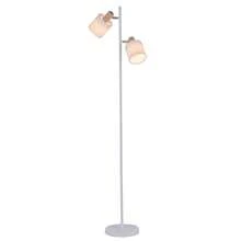 Glitzerlife 1/2ER Floor Lamps Floor Lamp Living Room Floor Lamp Vintage 2 Flames E14 Max. 25W Floor Lamp Fabric Shade White Retro Industrial Floor Lamp Swiveling Reading Lamp With Foot Switch For Bedroom Office Lamps For Living Room (Without Bulb) - Phích cắm loại C của EU (220-240V) - Xem 7