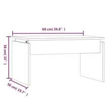 Coffee Table Grey Sonoma 68x50x38 Cm Engineered Wood - 灰色 - 查看 9