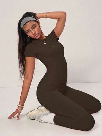 PinkTip Conjunto de top curto e shorts rosa pastel, respirável, de algodão e linho, com cintura alta e caimento solto, itens essenciais para o verão, casuais e para academia