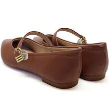 Women's Mary Jane Flats Pointed Toe Buckle Strap Modare Ultracomfort Flexibility Ultracomfy Insole Non-Slip Sole - 榛子 - 查看 3