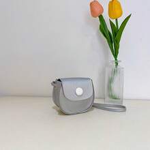 1pc Solid Color PU Leather Mini Crossbody Bag For Girls, Shoulder Purse, Coin Pouch, Wallet - A - View 12