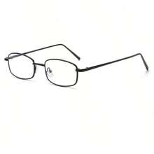 1 副无框钛金属轻质平板眼镜，带无螺丝镜片连接和可折叠镜腿，Cosplay 教师律师 - 無色 - 查看 6