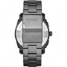 Fossil 男士石英不锈钢三针腕表，不锈钢表壳/防刮玻璃 FS4622/FS4776/FS4931 - 淺灰色 - 查看 4
