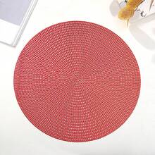 2 pezzi/8 pezzi Tovagliette rotonde per hotel e ristoranti, tovagliette in PVC antiscivolo e impermeabili, sottopiatti in oro/argento termoisolanti, lavabili, proteggono il piano del tavolo, adatti per San Valentino, matrimonio, Natale, feste, decorazione tavolo da cucina di casa - Multicolore - Visualizzare 6