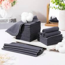 SmoothNovelty 24 toallitas de franela reutilizables para bebé, toallitas faciales suaves naturales sin blanquear para pañales de tela - 24 - Ver 10