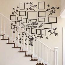 47.24 In*47.24 In Family Tree Branch Photo Frame, Puzzle Wall Sticker, Before Installation, Please Watch The Video Or Read The Instruction Manual, Do Not Estimate The Size, There Are Size Markings. Warm And Romantic Acrylic Photo Tree Home Decoration Wall Sticker: Home Is Where Life Begins, And Love Never Ends. Multiple Colors To Choose From, Easy To Stick, Removable Back Adhesive Design. Suitable For Sofa, TV, Bedroom, Foyer, New Year, Background Decoration Wall Sticker. - Multicolor - View 17