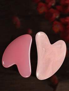 1pc Natural Resin Gua Sha Massage Tool, Suitable For Face, Neck, Back And Full Body Massage, Cleaning Tool