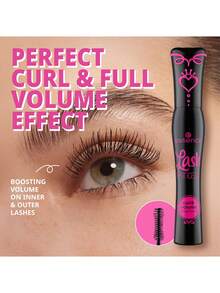 Essence 12毫升/0.4液盎司卷翘丰盈睫毛膏，富含纤维，轻盈不结块，卷翘丰盈，持久定型，打造自然卷翘效果