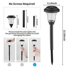 2 pièces Lumières solaires ultra-brillantes pour l'extérieur, alimentation solaire de l'aube au crépuscule, circuit d'alimentation, éclairage de jardin à allumage automatique, éclairage de paysage décoratif à LED, convient pour les trottoirs, les terrasses et les cours