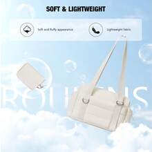 Women's Small Gym Bag 2 Set Mini Gym Duffel Bag With Wet Compartment And Coin Pocket, Gym Tote Bag For Workout/Sports/Travel, Beige - 米色 - 查看 6