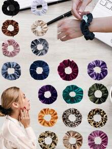 1 قطعة مشبك شعر نسائي مزين بالماس والفيونكة الشبكية ذو تصميم ملفوف وبريق، مناسب للحفلات والاستخدام اليومي. 1 قطعة شريط رأس مزين بالفيونكة وجيب سري مخفي، يمكن استخدامه لحفظ النقود والأغراض الصغيرة أثناء السفر