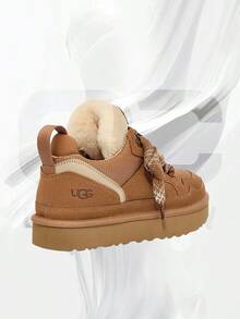 UGG Lowmel Chestnut (Women's)- Women's Cozy Indoor-Outdoor & Snow Day Wear Shoes With Cloud-Level Comfort, Low-Profile Casual Design For Autumn Winter,Back To School Event -Mother's Day Gifts-Father's Day Gift - Snow Boots-1144032 CHE - 栗 - 查看 3