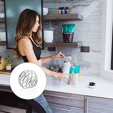 2 Pcs Stainless Steel Bottle Mixer Ball  Protein Shaker Ball Wire Whisk Blender Mixing Ball For Bottle Shaker#DSGDSF - Bạc - Xem 6