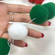 Pet Christmas Felt Ball Collar, Cat & Dog Christmas Decorative Necklace