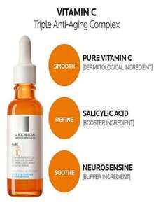 Pure Vitamin C10 Serum, suero antiarrugas antioxidante con Vitamina C para mayor luminosidad, apto para todo tipo de piel, 30ml - Multicolor - Ver 5