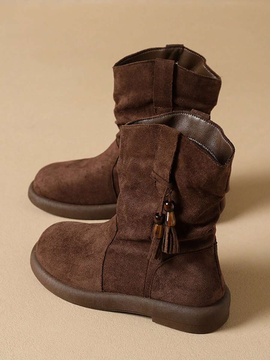 Botas de trabajo marrones para mujer, botas de construcción, ropa de otoño para el lugar de trabajo, botas con puntera de acero antideslizante, adecuadas para diversas actividades diarias