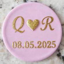 Customized Text Cake Decorations, DIY Cutting Molds, Frosting Cake Templates, Wedding Clay Fondant Embossing Tools, Name Cake Molds, Handmade Cookie Embossing Stamps