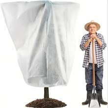 Plant Cover, Winter Pull Rope, Plant Cover, Warm Plant Protection Bag, Antifreeze Cloth Blanket, To Protect Fruit Trees And Potted Plants From Being Eaten By Frozen Animals, Suitable For Winter Antifreeze Cloth, To Protect Outdoor Fruit Trees, Plants, Shrubs, Plant Cover, Winter And Winter Blanket. Reusable Plant Protection Pull Rope Bag, Used For Frost, Frost, Sunlight, Bird And Insect Protection Of Outdoor Plants - Multicolor - View 5