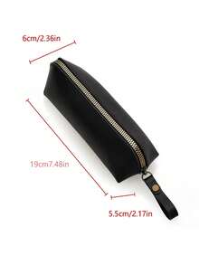 1 pezzo Astuccio alla moda in pelle/PU vintage, portamonete, custodia per cancelleria, organizer per forniture scolastiche