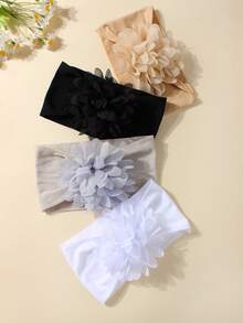 4pcs Soft & Skin-Friendly Cute Infant Headband Set, Suitable For Daily Use In All Seasons - Multicolor - View 6