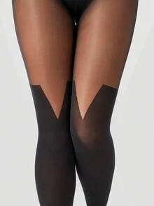 70D Fashionable Faux Boots Sexy Pantyhose, Suitable For Spring & Autumn, Cozy - Black - View 6