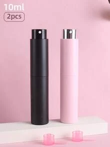 1/2/5 件 10ml 高端旋转喷雾玻璃香水瓶 - 可再填充面部喷雾瓶，超细雾，便携式旅行必备，适合旅行、学校、度假、露营、度假、迷你时尚旅行香水喷雾瓶带补充工具 - 彩色 - 查看 8