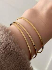 6.5cm Stainless Steel Jewelry Set, Bracelet, Earrings, Women's Accessories, Stainless Steel Earrings, Stainless Steel Earrings, Women's Accessories, Christmas, Halloween, Gold Jewelry, Wedding Accessories