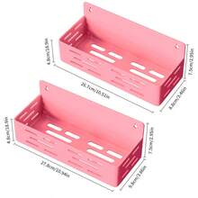 2 حبة/4 حبة سلة تخزين بلاستيكية مغناطيسية كبيرة، مناسبة للثلاجات والميكروويف والغسالات - رف تخزين مطبخي متعدد الوظائف، حامل توابل مغناطيسي جانبي بدون ثقب أو لصق، قابل للفصل