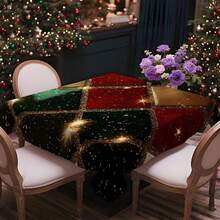 1/20 pièces Nappe de Noël, Nappe à motif à carreaux colorés classiques, Thème joyeux, Décoration de Noël, Convient pour les restaurants, les cuisines, les fêtes de vacances, Parfait pour la décoration de la maison
