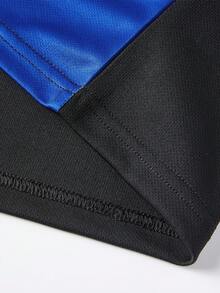 Men's Gradient Long Sleeve Sports T-Shirt, Gym Running Training Athletic Top, Autumn/Winter - Black - View 9