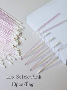 100/50/10pcs With Case Lip Brush,Hot Pink Multifunctional Effective Application Dustproof Makeup Brush,Cosmetic Brush,Makeup Brush Set,Lip Scrub Brush Cosmetics, Lipsticks, Jewelry, Nail Care, Skincare ,For Women & Girl At Home Or On-The-Go,Gift For Mom, Valentines Day,Gift For Christmas,Lip Scrub Brush,Lip Brush Applicator Lip Brush For Lipstick,Household Travel Portable Cheap Stuff