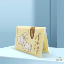 Housse de siège de voyage à usage unique, tapis de siège de toilette portable pour les voyages/affaires, tapis de papier toilette portable imperméable, accessoire essentiel pour les voyages en avion, la grossesse/l'accouchement/l'utilisation des toilettes publiques, la vie sur le campus, les excursions en plein air, le camping, les accessoires de salle de bain. Housse de siège de toilette en papier soluble, couleur kaki, emballée individuellement, propre .