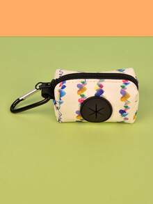 2pcs/1pc Pet Waste Bag Holder/Dog Poop Bag Holder/Pet Storage Bag For Dog Walking, Training, And Cleaning. Features A Durable Carabiner.