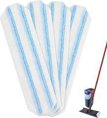 Mop Replacement Pads For Ocedar H2prO Flat Mop, 4 Pack Mop Refills For O-Cedar H2pro Flat Mop, Machine Washable Reusable Microfiber Mop Heads Replacements For Ocedar H2 Pro Mop - Apricot - View 7