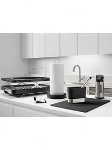 Soporte Plegable Vidrio para Copas Vino - Color Carbón, Ahorro Espacio, Capacidad para 6 Copas