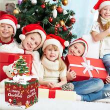 1 Set Merry Christmas Cash Box Surprise Money Pull-Out Gift Box Santa Claus Snowman Pattern Money Box Christmas Decorations For Home 2025 Happy New Year 2026 Memorable Gift Ideas