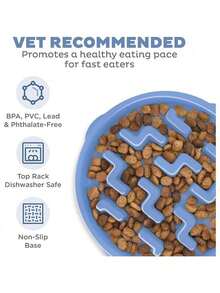 Outward Hound Fun Feeder Slo Bowl, Large Slow Feeder Dog Bowl, 4 Cups, Purple - 紫色 - 查看 13