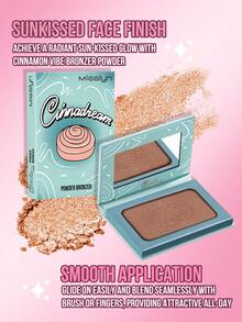 MISSLYN-Cinnadream Powder Bronzer, Smooth Texture, Nourishing Ingredients, Murumuru Butter, All-Day Radiant Skin, Dermatologically Tested, Low Allergenicity, Vegan & Cruelty-Free. Rich Bronzer Pigmentation. - #2 Luscious Hazelnut - 查看 3