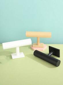 1pc Bracelet Display Stand/Velvet Watch Display Stand/Jewelry Storage Rack/Necklace Bracelet Pendant Organizer/Fashionable Women's Desktop Storage/Valentine's Day Gift - Multicolor - View 7