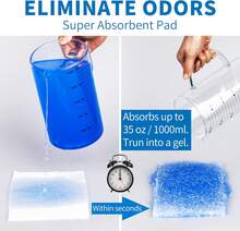 MINIVON Bedpan Set With 30 Disposable Liners, Super Absorbent Pads And Gloves - Pack 30 Count - Bed Pan For Elderly Women Females Bedridden Patients, Bedpan For Men - 黑色 - 查看 4