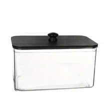 1pc/2pcs Acrylic Dryer Sheet Holder Container For Laundry Room Dryer Sheet Dispenser Laundry Room Organization Jars With Lid For Powder, Dryer Balls, Pods,Scent Boosters, Laundry Room Storage