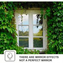 Window Film One Way Mirror Film Daytime Privacy Static NonAdhesive Decorative Heat Control Anti UV Window Tint For Home And Office Black Silver 6 Mil 17.7 Inch X 6.5 Feet