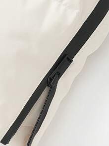 Balabala Tween Girl Long Down Coat, Thick Winter Jacket, Hooded Warm Outerwear For Boys & Girls - Light Khaki - View 8