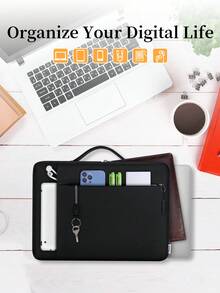 NEWHEY 360° Waterproof Laptop Sleeve Bag For 13.3-14 Inch Notebooks, With Carrying Handle, - Multicolor - View 7