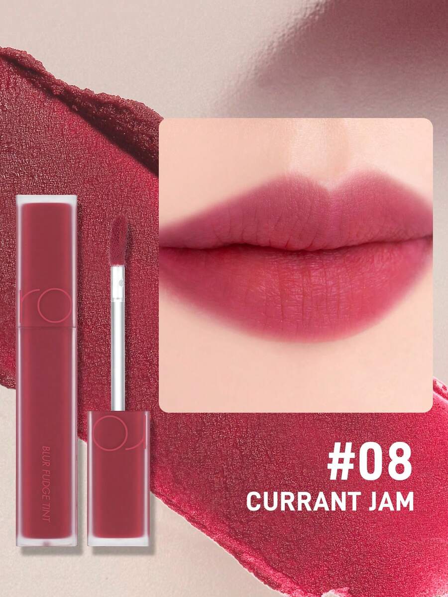 Rom&nd Romand BLUR FUDGE Lip Gloss, Moisturizing, True Color, Waterproof Long-Lasting, Non-Greasy. Korean Makeup, 5g/0.17oz - Mứt nho khô 08 - Xem 1